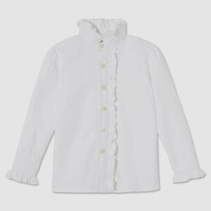 Classic prep $59 white girls size 12 button down shirt